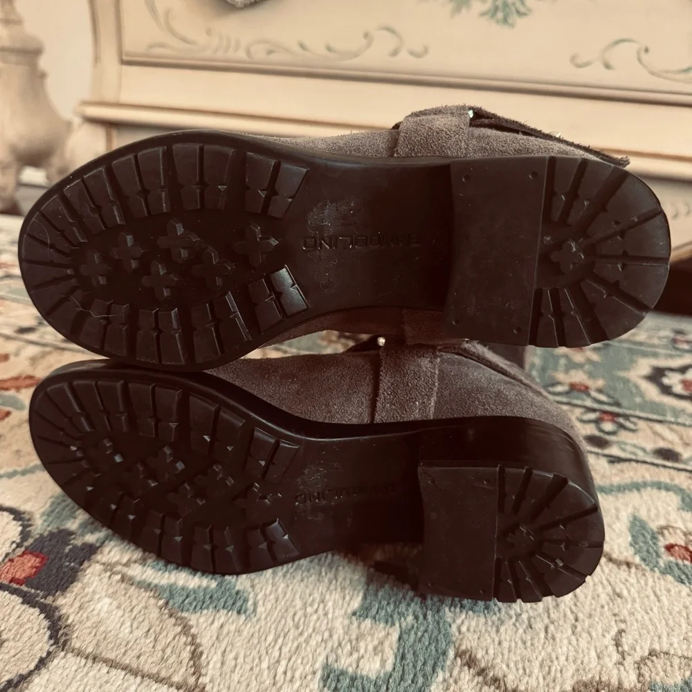 Bandolino Bonica Knee High Equestrian Suede Harness Boots - Picture 15 of 16